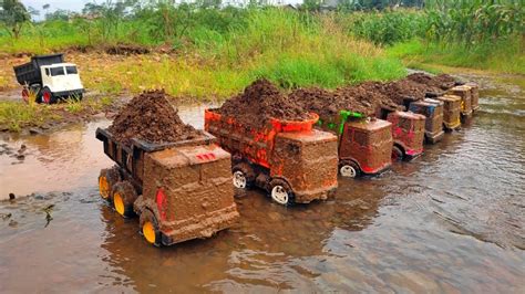 Membersihkan Truk Pasir Berlumpur Dan Menemukan Truk Tangki Kereta Api