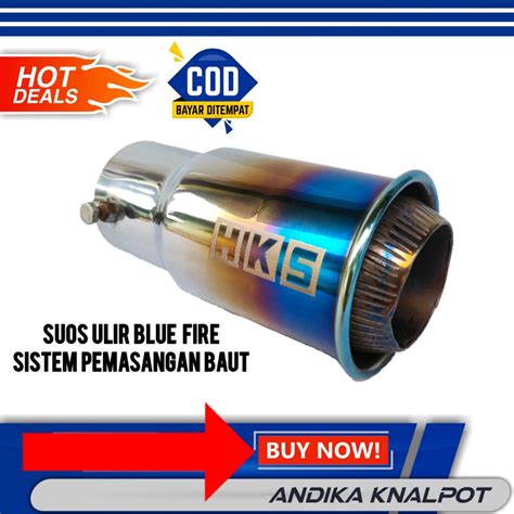 Jual Kenalpot Suos Ulir Blue Fire Sistem Pemasangan Baut Mobil Truk