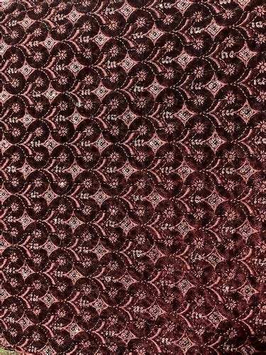 Designer Velvet Embroidery Fabrics At Rs Meter