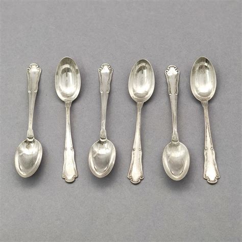 Teaspoons 6 800 Silver Italy Late 20th Century Catawiki