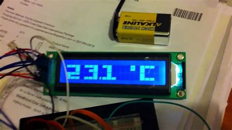 Arduino Wire Lcd Big Font Youtube