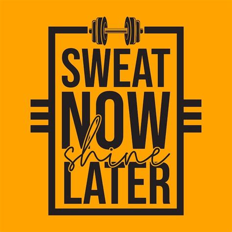 Premium Vector Sweat Now Gym Fitness Motivational Typography Poster