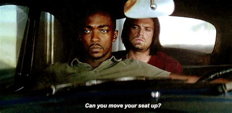 Bucky Barnes In The Car With Sam And Bucky