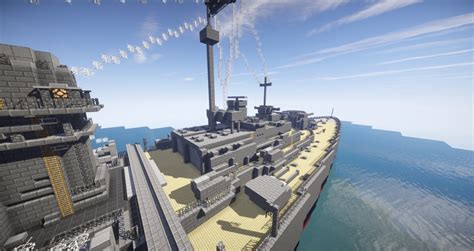 Battleship Bismarck Schematic Minecraft Map