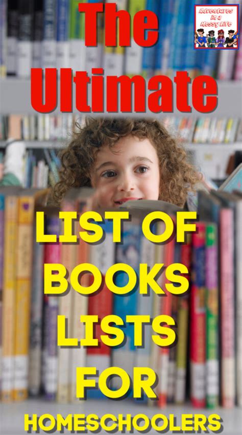 Ultimate List Of Book Lists For Homeschoolers Book Lists For Homeschoolers