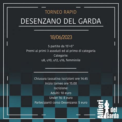 Nuovo Campione Regionale U Alfieri Del Garda Chess Acdemy