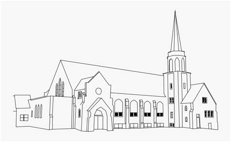 Church - Iglesia Ni Cristo Church Sketch , Free Transparent Clipart - ClipartKey