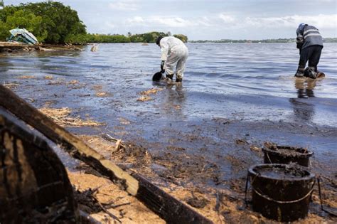 In Pictures Oil Spill Threatens Ecological Disaster In Mauritius