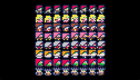 8x8 Mini Characters Pack 2 Pico 8 Palette Gamedev Market