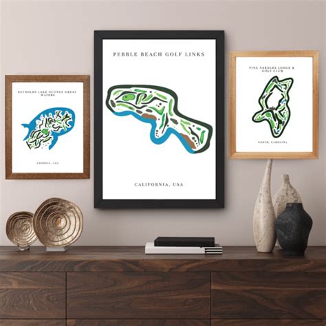 Augusta National Golf Club Map Print Georgia The Golf Prints