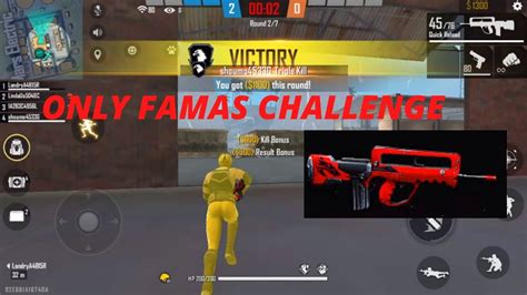 Only Famas Challenge In Clash Squad Ranked Youtube