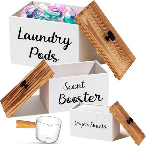 Dandat 3 Pcs Dryer Sheet Holder Laundry Pod Holder Scent