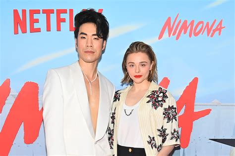 Eugene Lee Yang And Chlo Grace Moretz At Netflixs Nimona New York