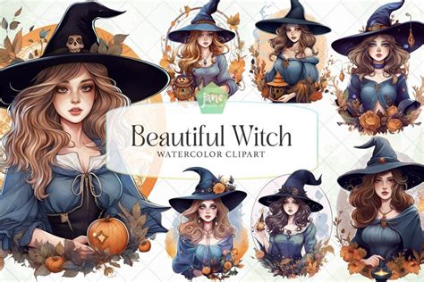 Beautiful Witch Sublimation Clipart