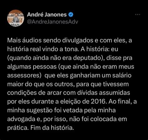 Novo áudio contradiz versão de Janones sobre rachadinha Blog do