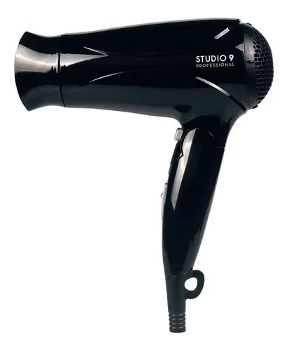 Secador De Pelo Studio 9 Professional Travel Dryer JX 1818 Negro 220V