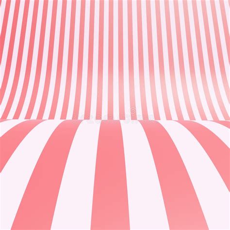 3d Rendered Striped Candy Pink Textured Background Stock Illustration ...