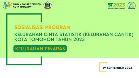 Sosialisasi Program Kelurahan Cantik Kota Tomohon Tahun 2023