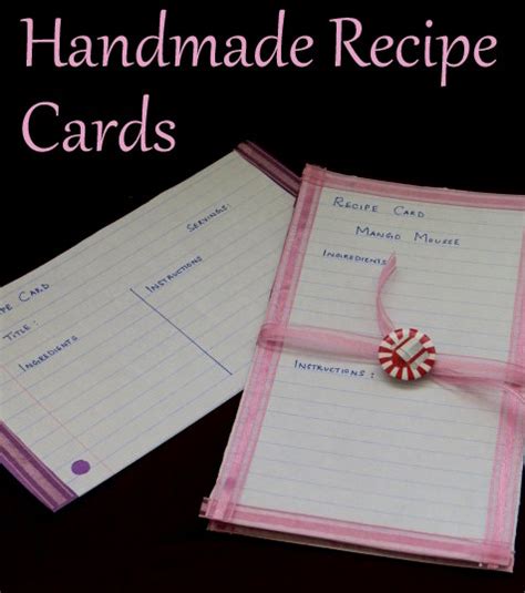 Handmade Recipe Cards - DIY • The Magic Saucepan