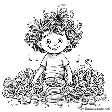 Noodle Coloring Pages - Free & Printable!