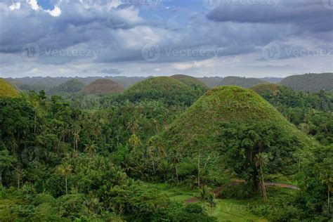 Beautiful mountains in the Philippines, called Chocolate Hills ...