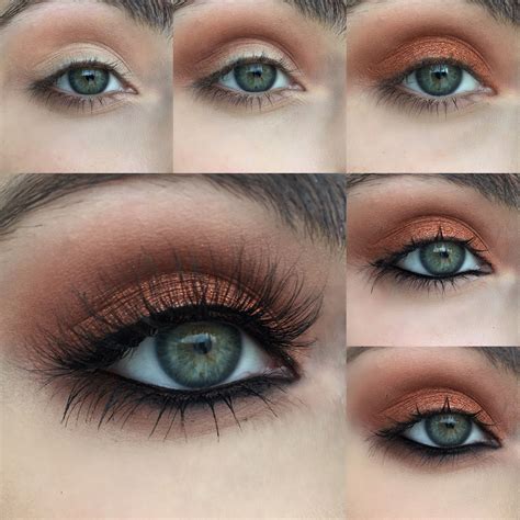 Warm Copper Photo Tutorial Makeup For Green Eyes Eye Makeup Eye