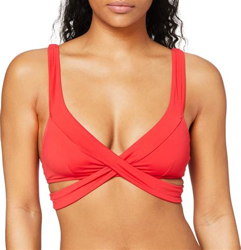 Seafolly Women S Wrap Front Banded Tri Bikini Top Swimsuit