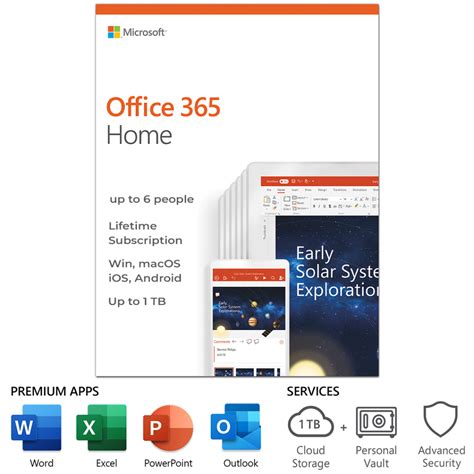 Microsoft 365 Home Lifetime Subscription 25 People 1tb Onedrive