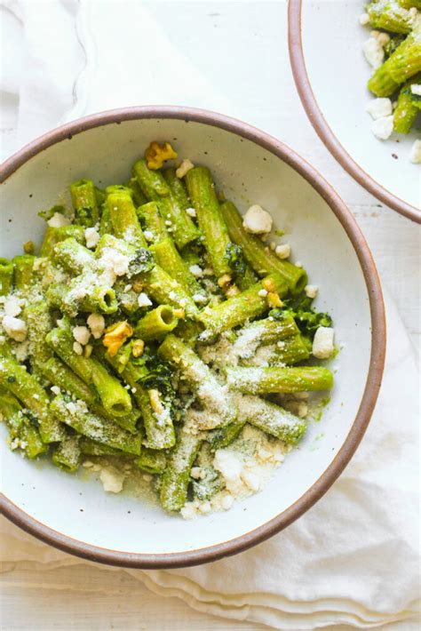 Kale Pesto Pasta Vegan Recipe