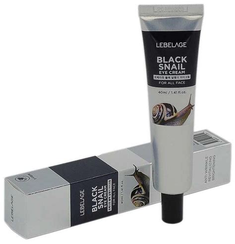 Lebelage Крем для век с муцином чёрной улитки Eye Cream Black Snail ...