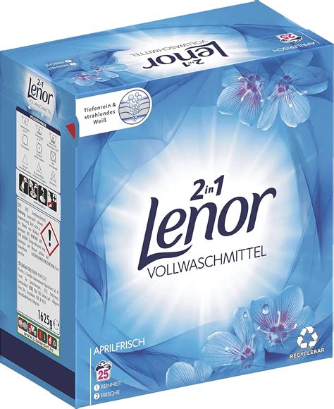 Lenor WM Pulver Aprilfrisch 1 625KG 25WL Amazon De Drogerie