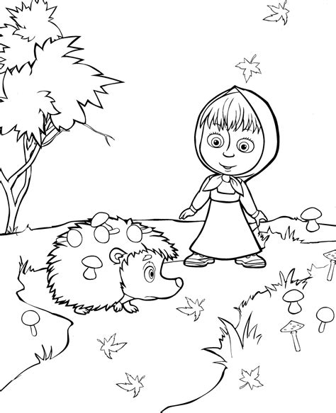 Disegni Di Masha E Orso Da Colorare Da Stampare