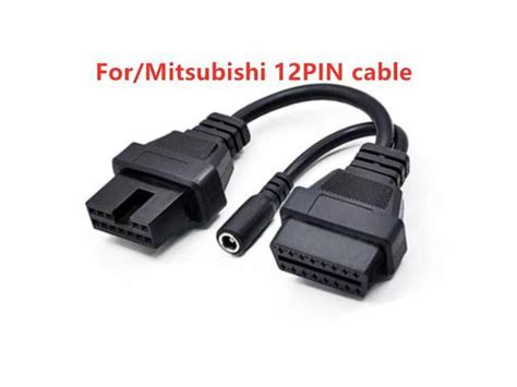 Car Cables For Mitsubishi 12 Pin To 16 Pin Female Obd 2 Extension