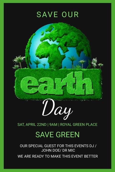 Save Our Earth Poster Template Postermywall