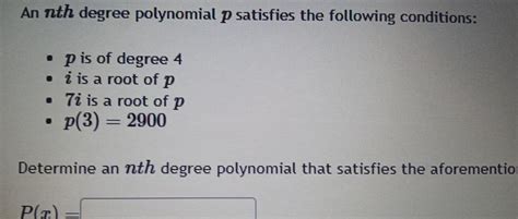 [answered] An Nth Degree Polynomial P Satisfies The Following Kunduz