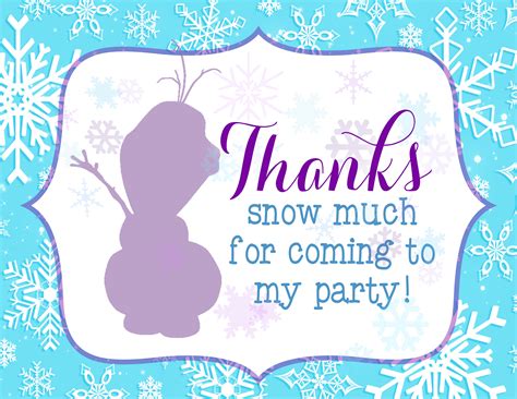 Fabulous Frozen Theme Party With Frozen Party Printables