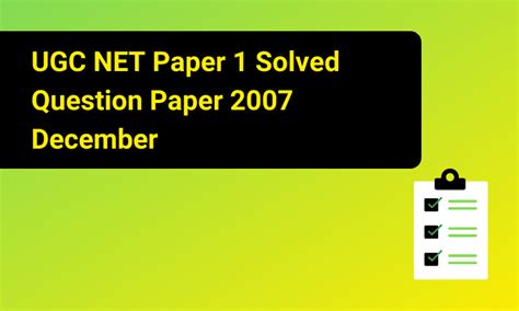 Nta Ugc Net Paper Solved Question Paper December