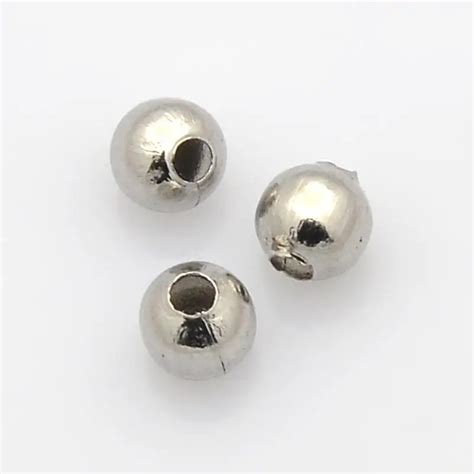 Aliexpress Buy Round Stainless Steel Spacer Beads Stainless