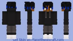 Black hoodie Minecraft Skin