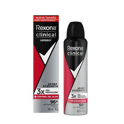 Antitraspirante Aerosol Rexona Clinical Men Sport Strength Ml