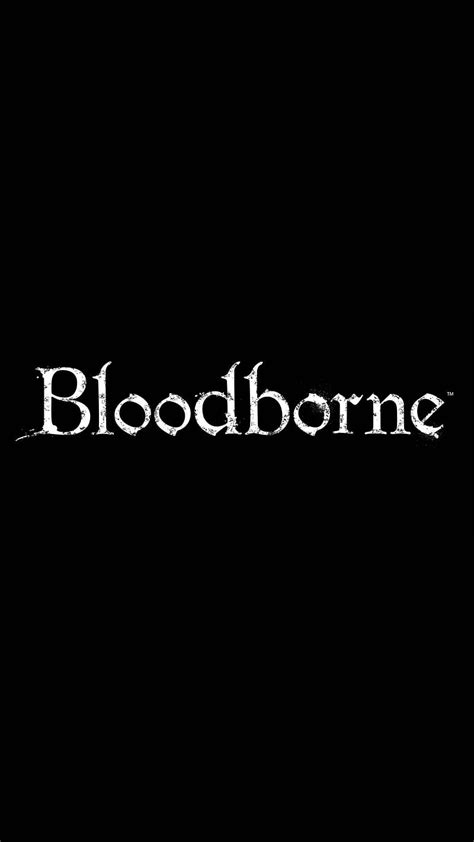 Bloodborne logo, black, dark, from, game, software, souls, HD phone wallpaper | Peakpx