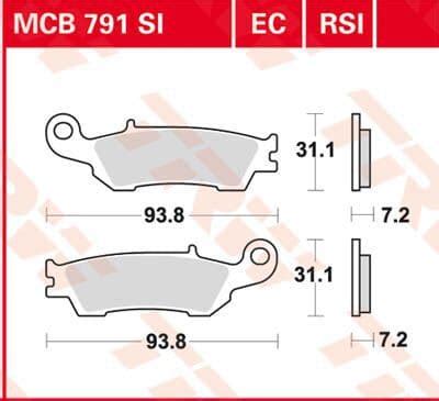 Yamaha YZ 250 2019 2021 TRW RSI Series Sindered Off Road Race Brake