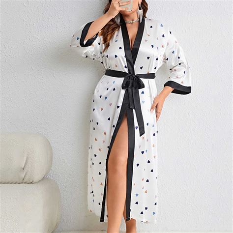 Valentines Day Clearance Sale Yanhaigong Silk Bathrobes For Women