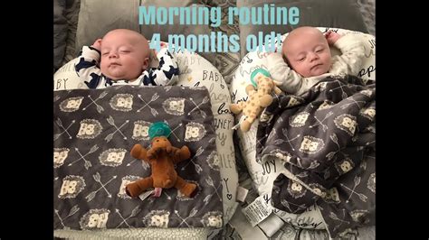 Morning Routine With 4 Month Twins YouTube