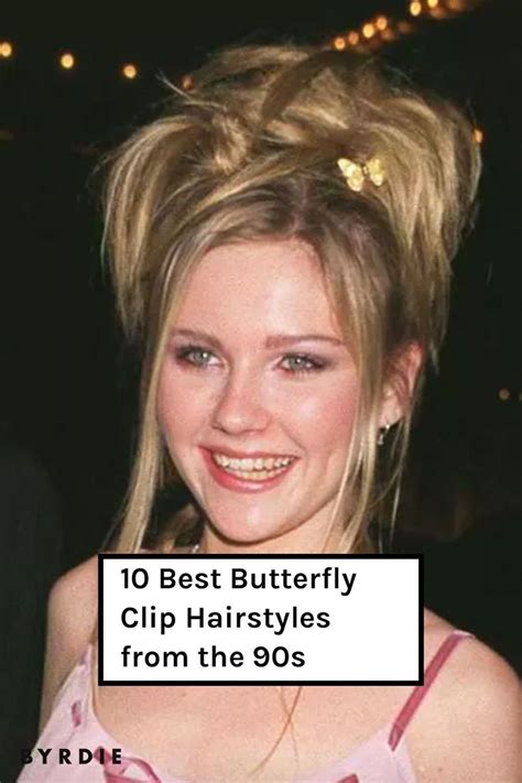 10 Best Butterfly Clip Hairstyles From The 90s