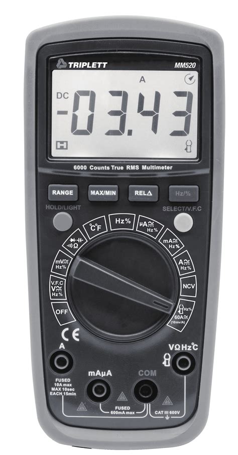 Triplett Mm True Rms Digital Multimeters Instruction Manual