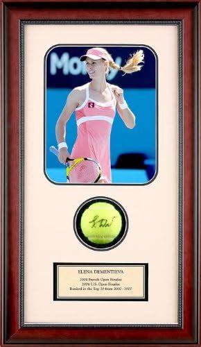 Elena Dementieva Autographed Tennis Ball With Photo