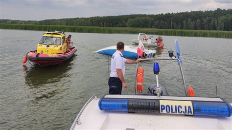 Gro Na Wywrotka Na Zalewie Koronowskim Na Szcz Cie Nikt Nie Ucierpia