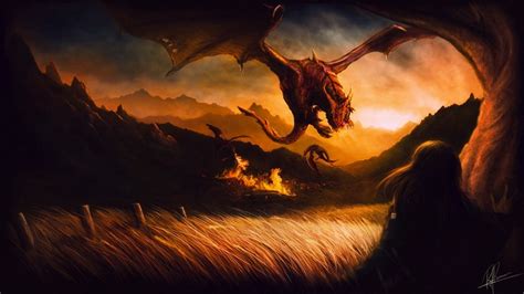 Epic Dragon Fantasy - HD Wallpaper