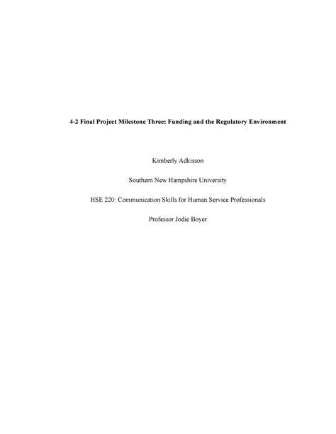 Hse Milestone Three Final Project Milestone Three Funding